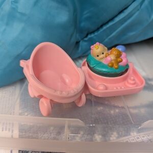 Fisher-Price Pink Baby Doll Stroller Set